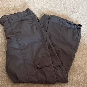 Hollister Women's Dark Gray Cargo Pants